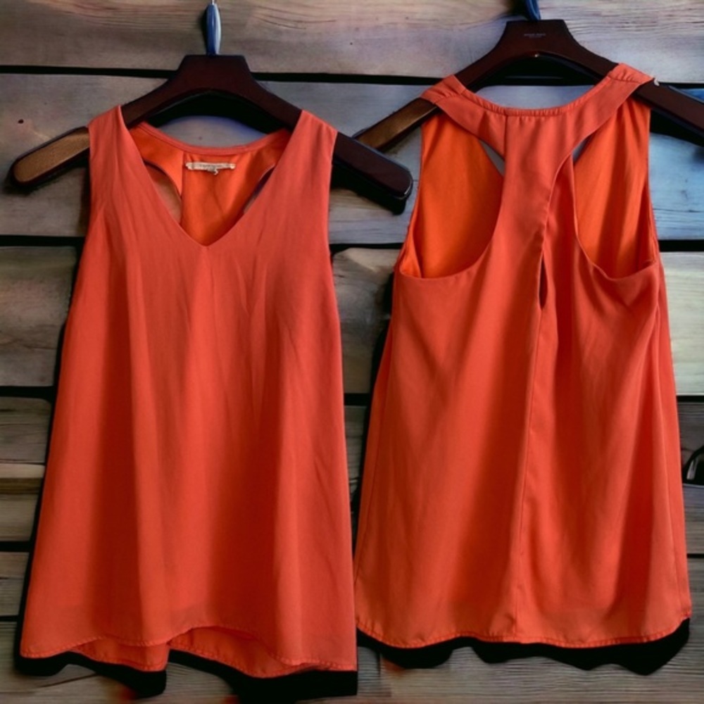 41 Hawthorn Stitch Fix Burnt Orange Sleeveless Blouse XS